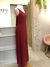 Vestido longo vermelho decote degagê trazeiro na internet