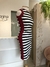 Imagem do **NOVO** Vestido curto canelado listras P&B