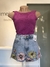 Short jeans floral - Bluesteel na internet