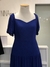 Vestido longo boho azul royal - loja online
