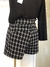 Short saia preto e branco - loja online