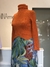 Saia midi azul estampa folhagens - NINA MELANINA BRECHÓ