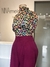 Camiseta animal print colors mangas bufantes - comprar online