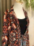 Blazer neoprene estampa geométrica terracota - Thamara Capelão