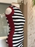 **NOVO** Vestido curto canelado listras P&B na internet