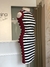 **NOVO** Vestido curto canelado listras P&B - comprar online