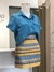 Jaqueta cropped azul mangas curtas - Bludenim - loja online