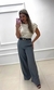 Calça Pantalona alfaiataria cinza