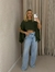 Cropped bata Nanda verde militar - Refinatta Store