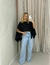 Cropped bata Nanda preto - Refinatta Store