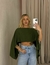 Cropped bata Nanda verde militar - comprar online