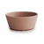 Tigela de silicone Mushie Round Blush com ventosa