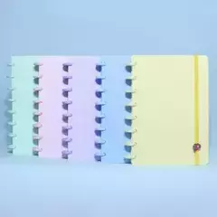 Caderno de Disco Pastel