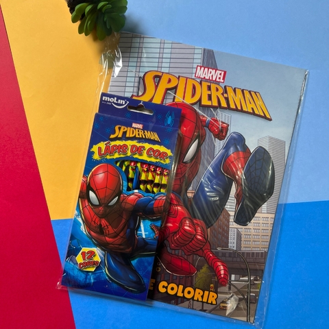 Kit Colorir Homem Aranha
