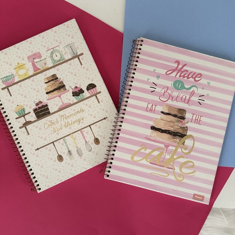 Caderno 1 matéria - Cake