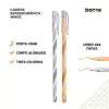 Caneta Wave Dourada e Prata 1,0 mm - Bazze