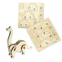 Quebra-Cabeça 3D para Colorir Dino - Leo&Leo na internet