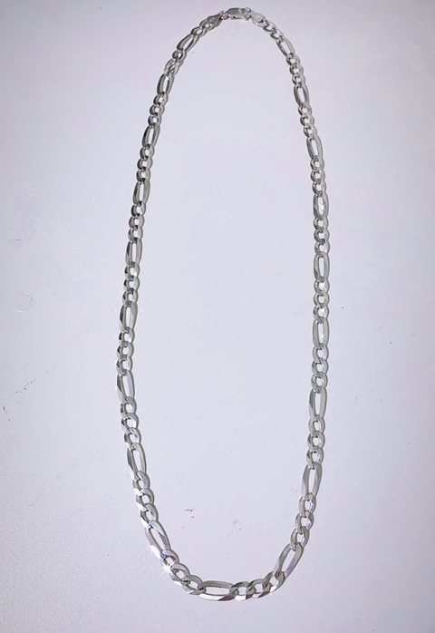 Corrente Masculina prata 925 elo 3x1