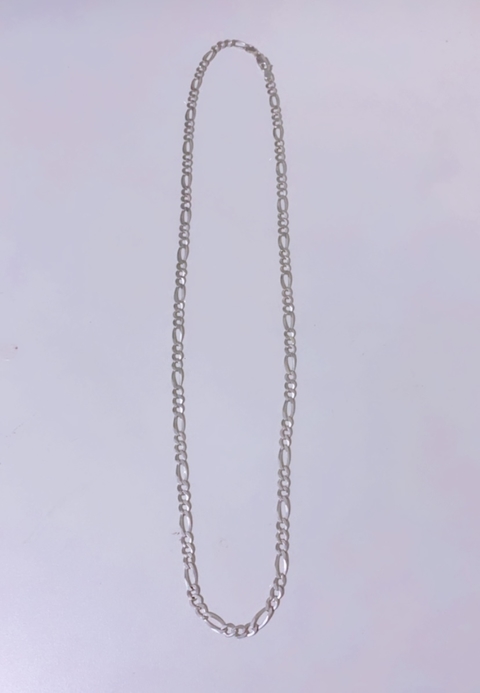 Corrente Masculina prata 925. Elo 3x1.