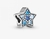 Berloque estrela azul cravejada