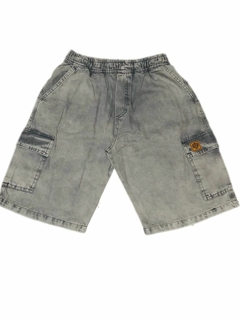 Bermuda cargo Aspecto jeans estonada