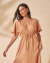 Vestido Midi com Fios Dourados Caramel Sophia na internet