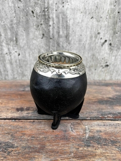 Mate torpedo virola alpaca cincelada - ParanaMate