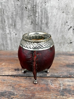 Mate torpedo virola alpaca (base alpaca y bolitas) - ParanaMate