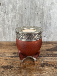 Mate imperial virola alpaca (base alpaca y bolitas)