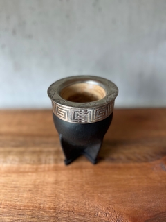 Mate imperial virola alpaca cincelada