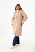 ARTICULO 2052 CAMPERA LARGA MATELASSEADA ROMBO CON CAPUCHA - tienda online