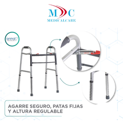 Andador Ortopedico Plegable Fijo de Aluminio SC 4001 en internet