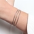 Bracelete triplo slim - shopgloow