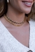Colar choker elo longo - banho ouro - shopgloow
