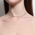 Colar choker pastilha - banho ródio - comprar online