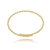 Bracelete bolinhas - banho ouro