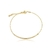 Pulseira tubinho liso - banho ouro