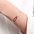 Bracelete meio a meio - banho ouro - comprar online