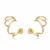 Brinco ear cuff 4 voltas liso - banho ouro