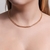 Colar choker escama - banho ouro - comprar online