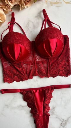 Lingerie Poderosa Ousada Vermelha. Ref 883