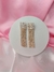 Par de brinco dourado com franjas de strass - comprar online