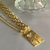 Colar conjunto plaquinha coração