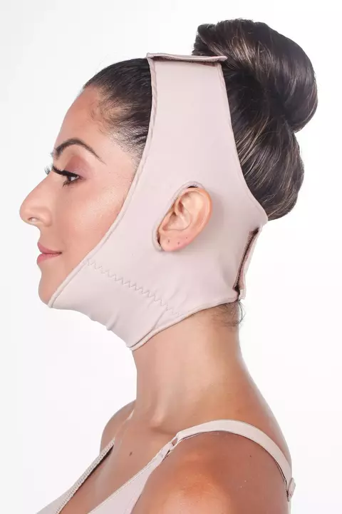 Faixa de Face Aberta Pós Cirúrgica com Velcro