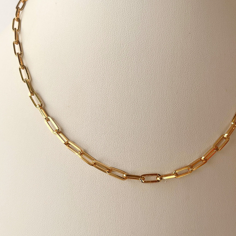 Colar Elos M Fino Dourado