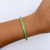 Bracelete Fino Verde Dourado 60mm