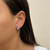 Conjunto Redondo Rosa Cravejado Prata - loja online