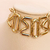 Colar Choker Estruturada Grossa Dourada - comprar online