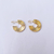 Brinco Argola Linhas Dourado