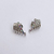 Brinco Ear Cuff Linhas Colorido Prata